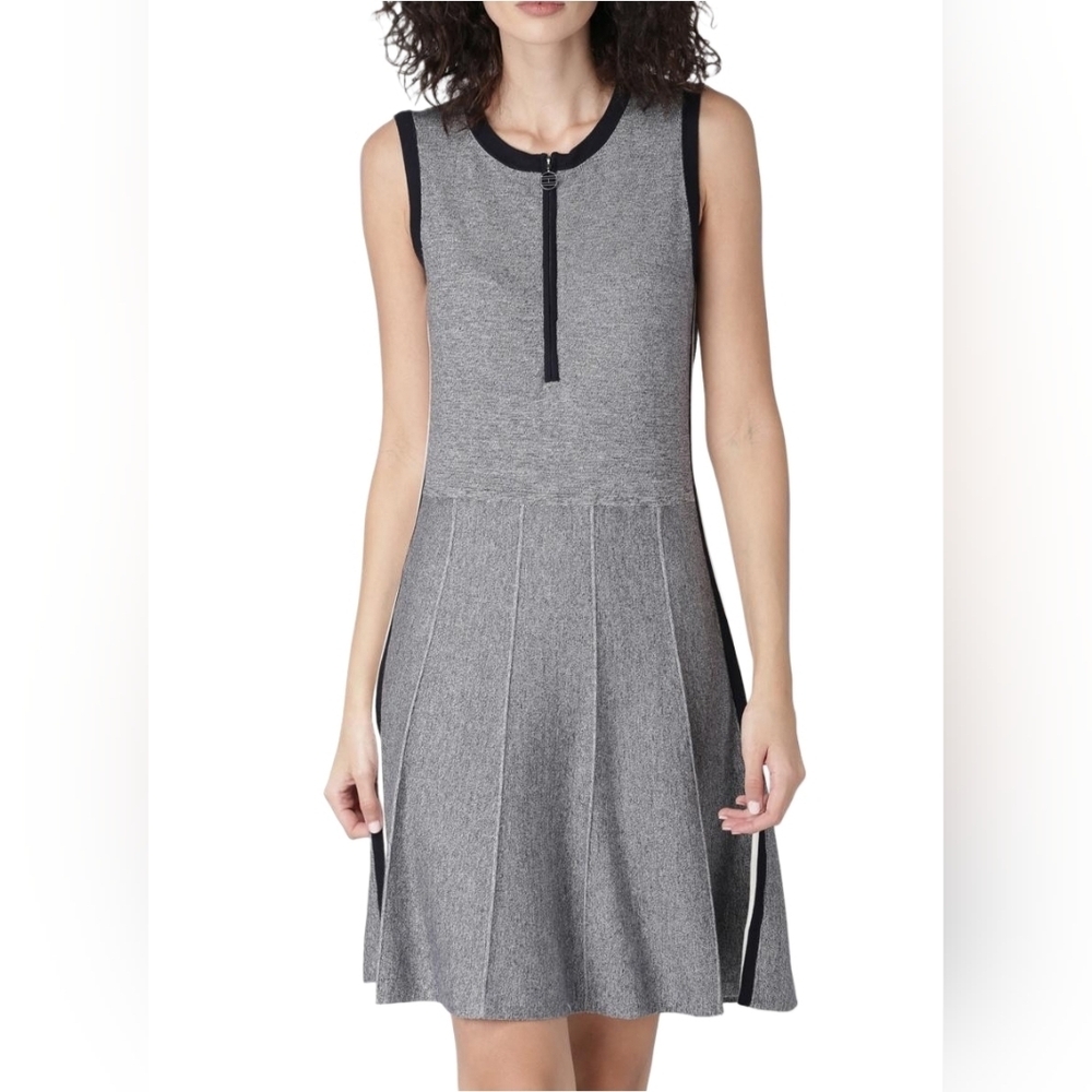Tommy Hilfiger Grey Sleeveless Fit And Flare Midi Dress Size XL